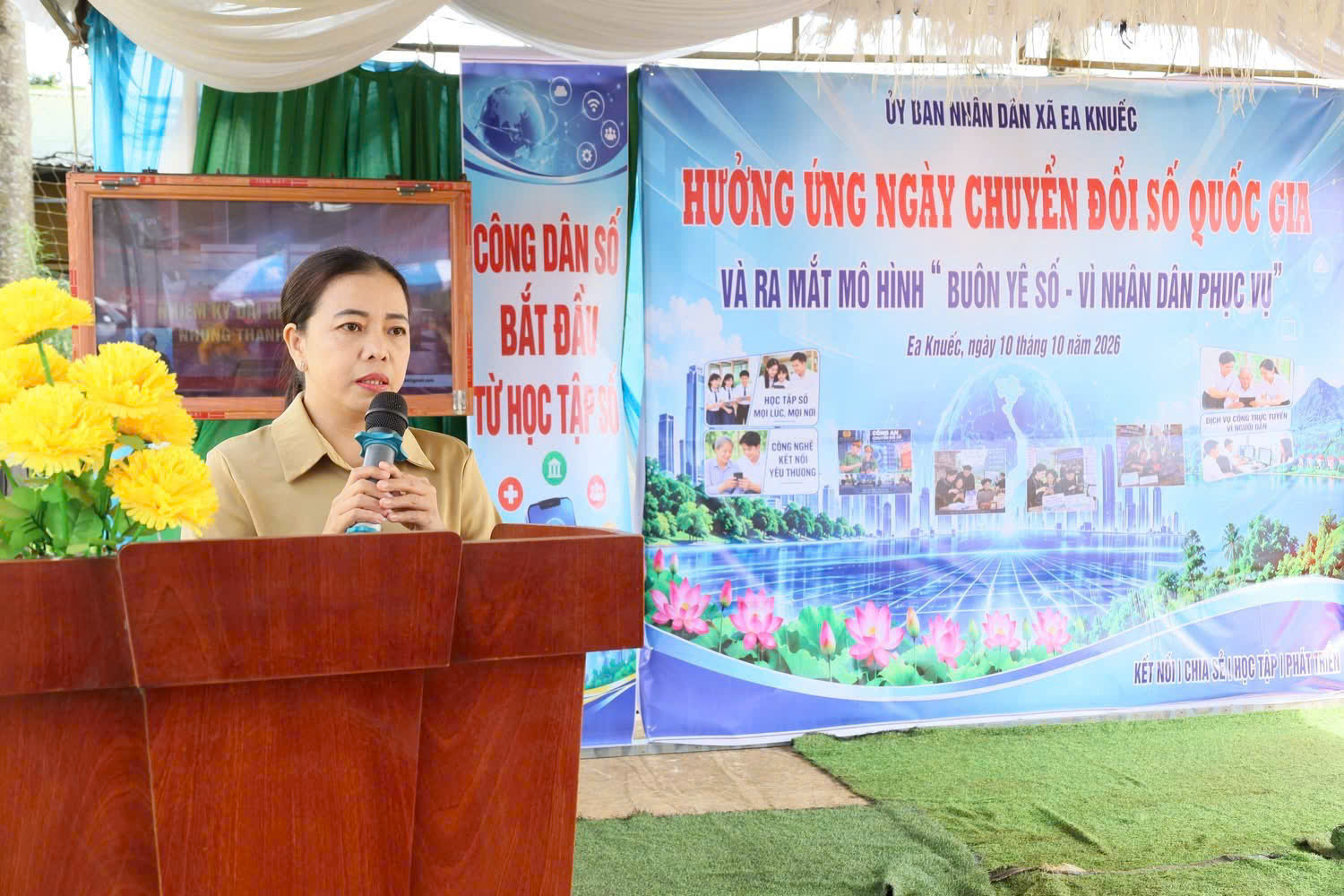 Xã Ea Knuếc Hưởng ứng Ngày Chuyển đổi số quốc gia năm 2026