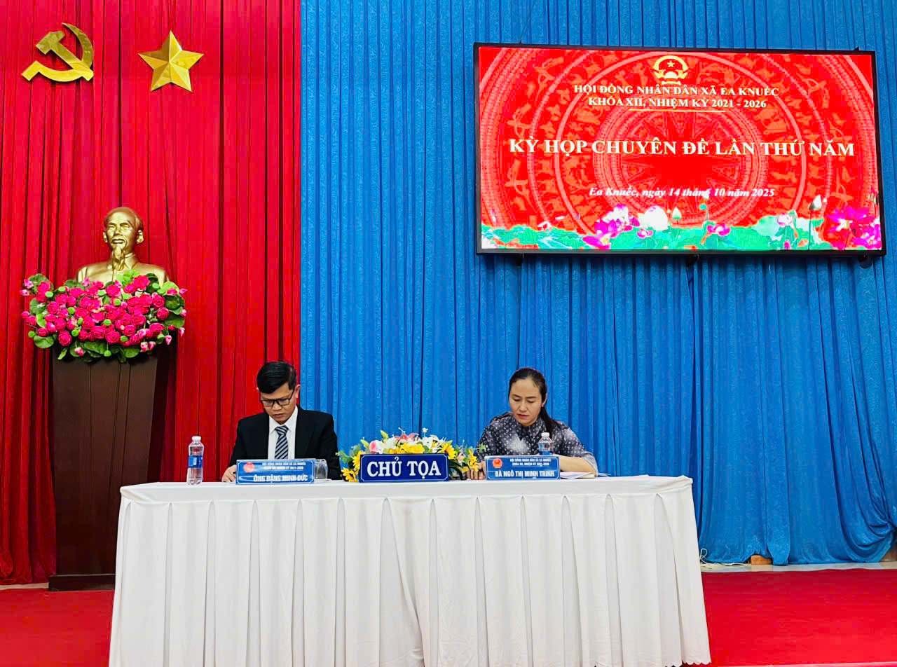 HĐND xã Ea Knuếc tổ chức Kỳ họp Chuyên đề lần thứ 5