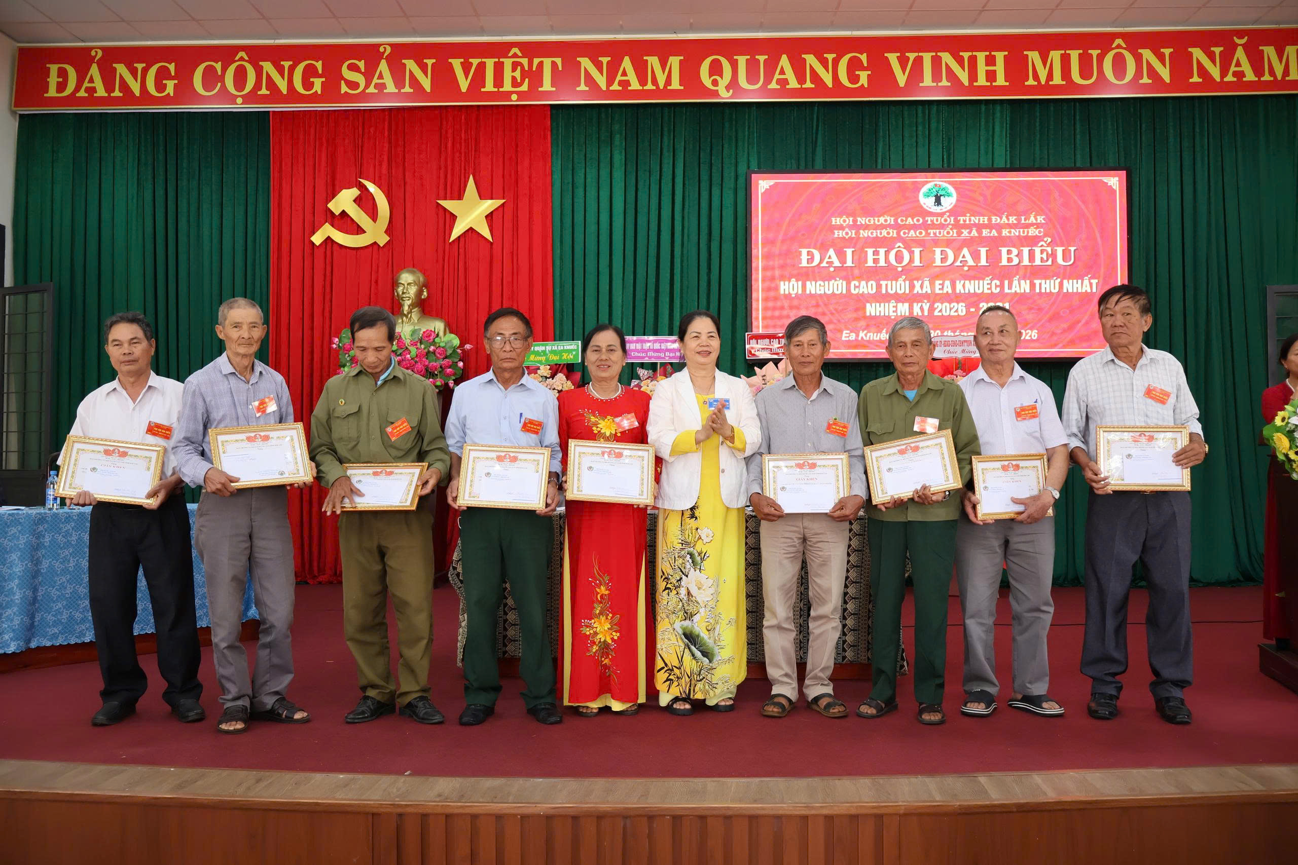 Đại hội Hội người cao tuổi xã Ea Knuếc lần thứ I, nhiệm kỳ 2026-2031 thành công tốt đẹp.