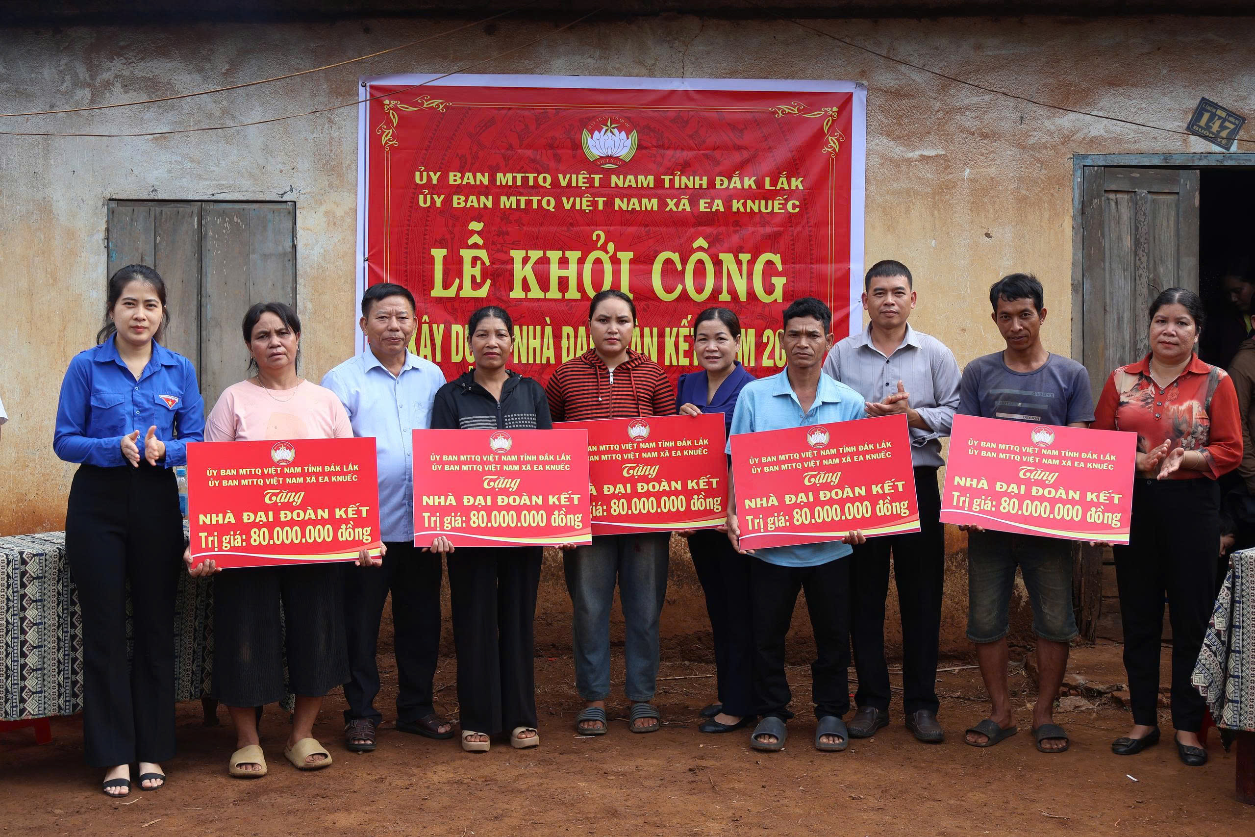 Ea Knuếc: khởi công xây dựng 5 nhà đại đoàn kết cho hộ khó khăn năm 2026