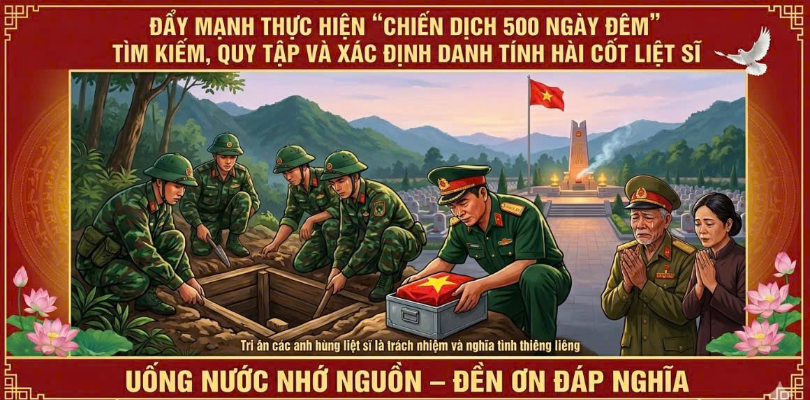 Đẩy mạnh tuyên truyền công tác tìm kiếm, quy tập và xác định danh tính hài cốt liệt sĩ – Thể hiện đạo lý “Uống nước nhớ nguồn”