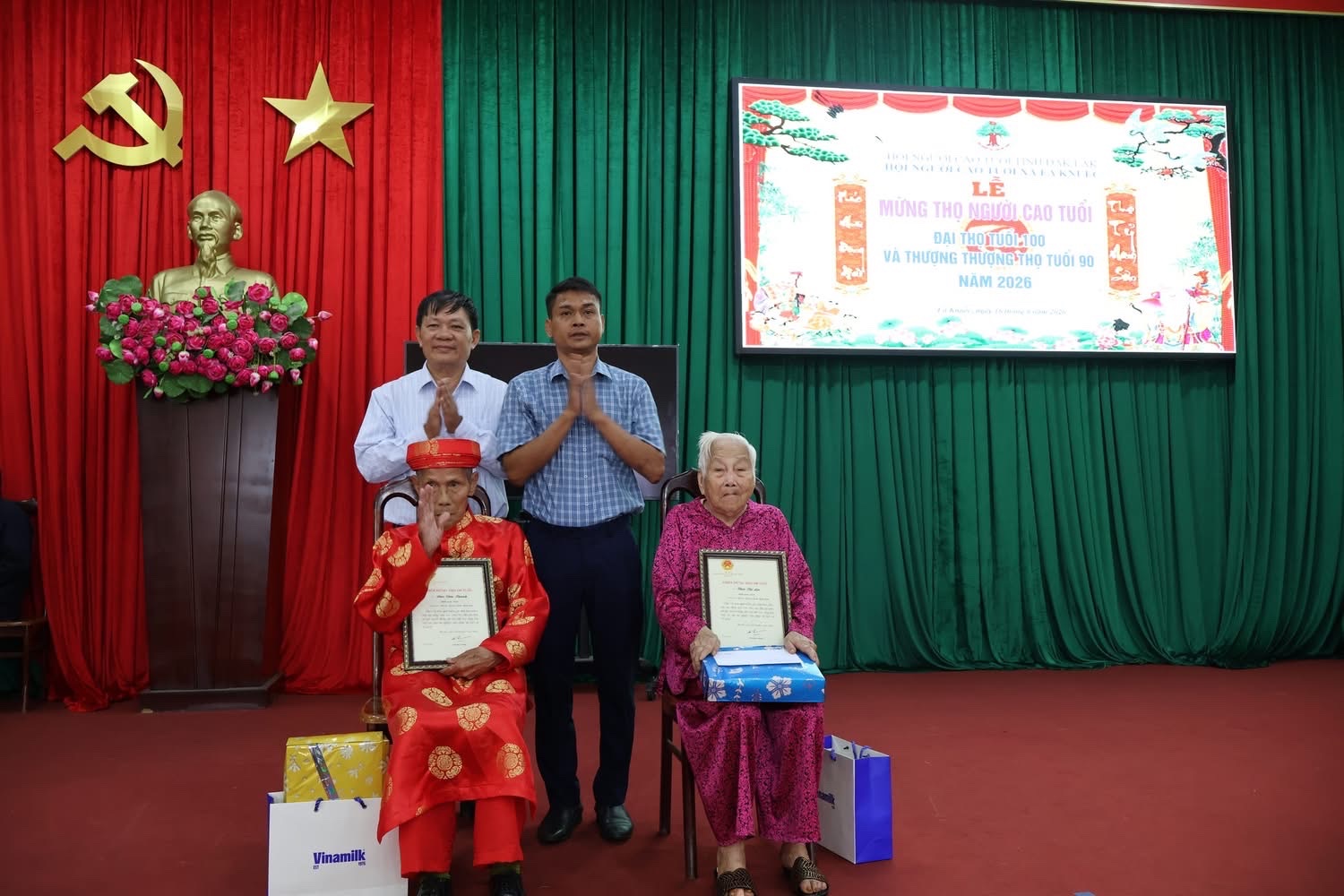 Xã Ea Knuếc tổ chức Lễ mừng thọ, chúc thọ người cao tuổi năm 2026.