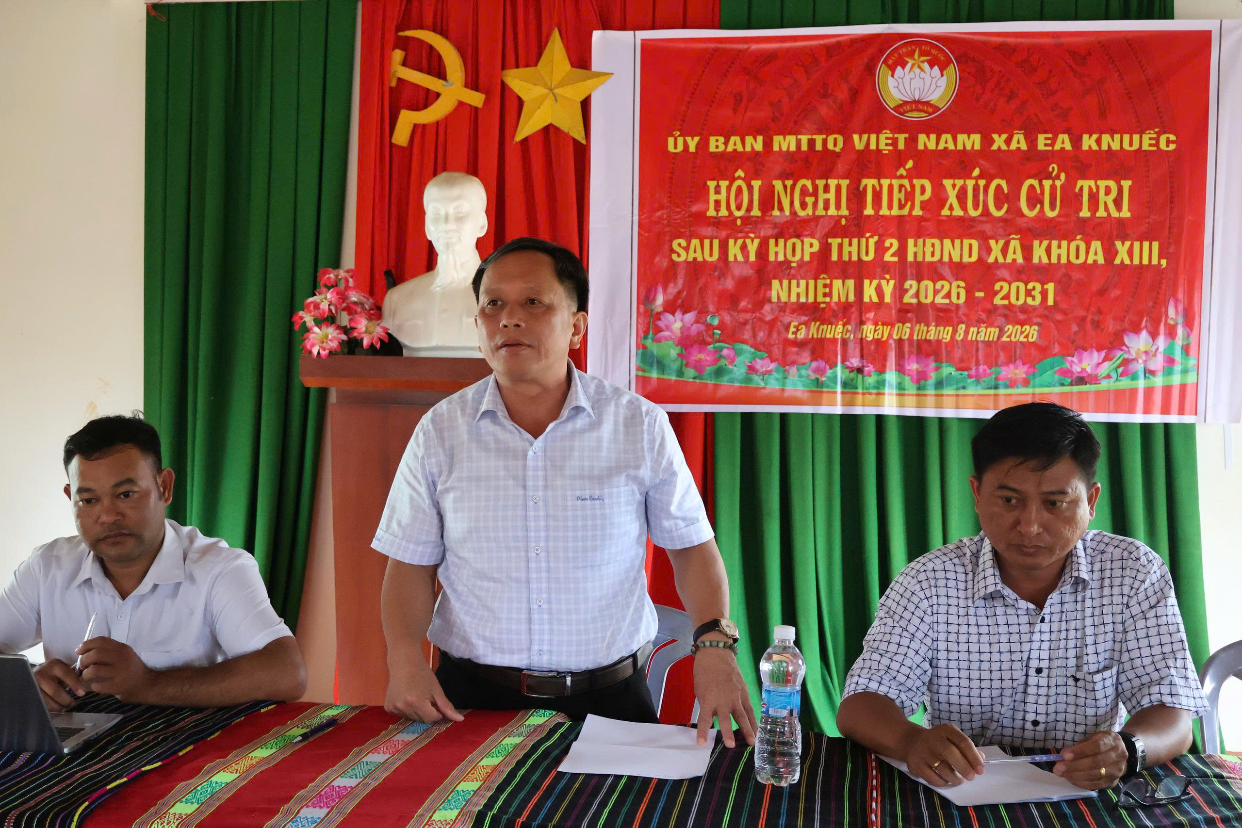 Đại biểu HĐND xã  Ea Knuếc tiếp xúc cử tri sau kỳ họp thứ Hai, khóa XIII, nhiệm kỳ 2026 – 2031.