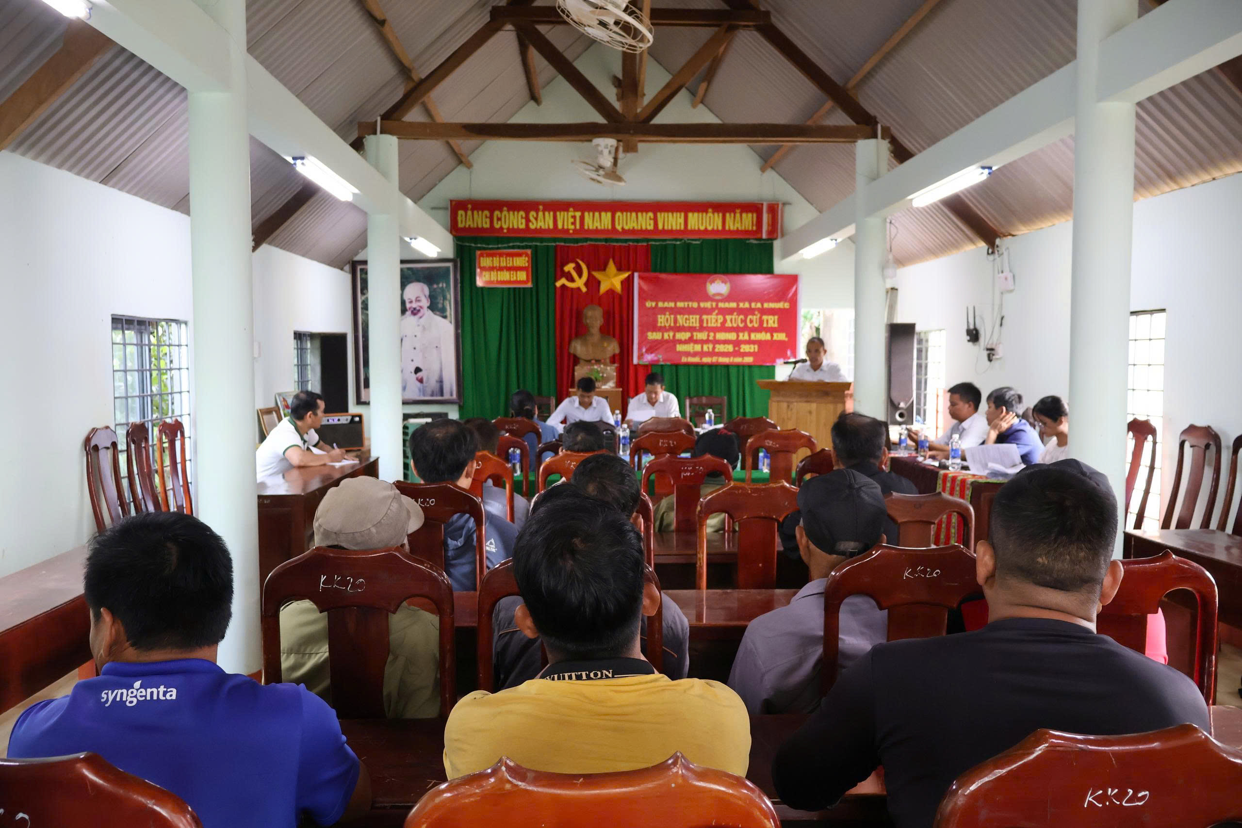 Hội nghị tiếp xúc cử tri buôn Ea Đun và Thôn Tân Đức sau kỳ họp thứ hai, HĐND xã khoá XIII, nhiệm kỳ 2026-2031.