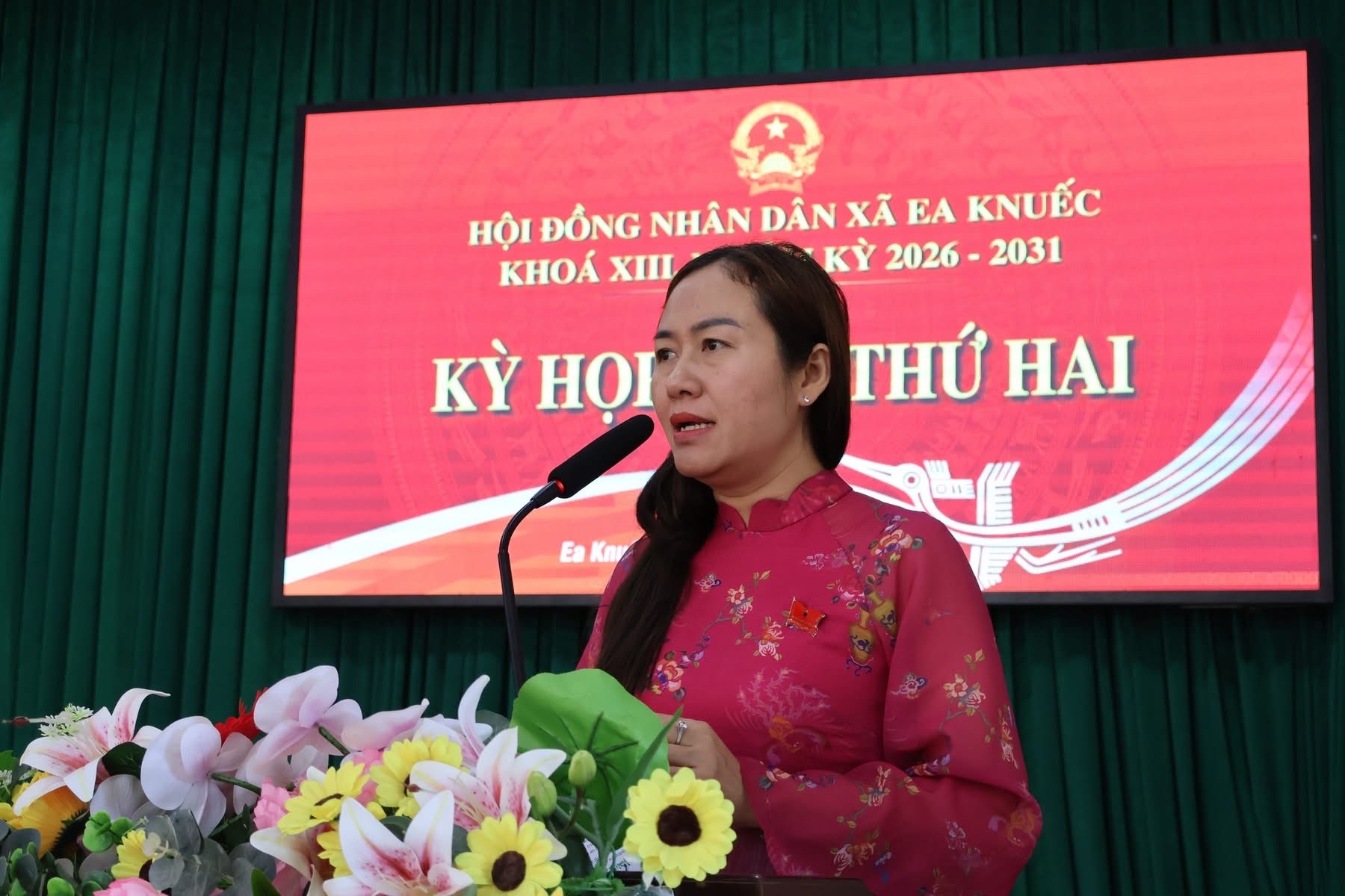 HĐND XÃ EA KNUẾC KHÓA XIII, NHIỆM KỲ 2026 - 2031 TỔ CHỨC KỲ HỌP THỨ HAI ĐÁNH GIÁ KT-XH, ĐẢM BẢO QP-AN 6 THÁNG ĐẦU NĂM 2026