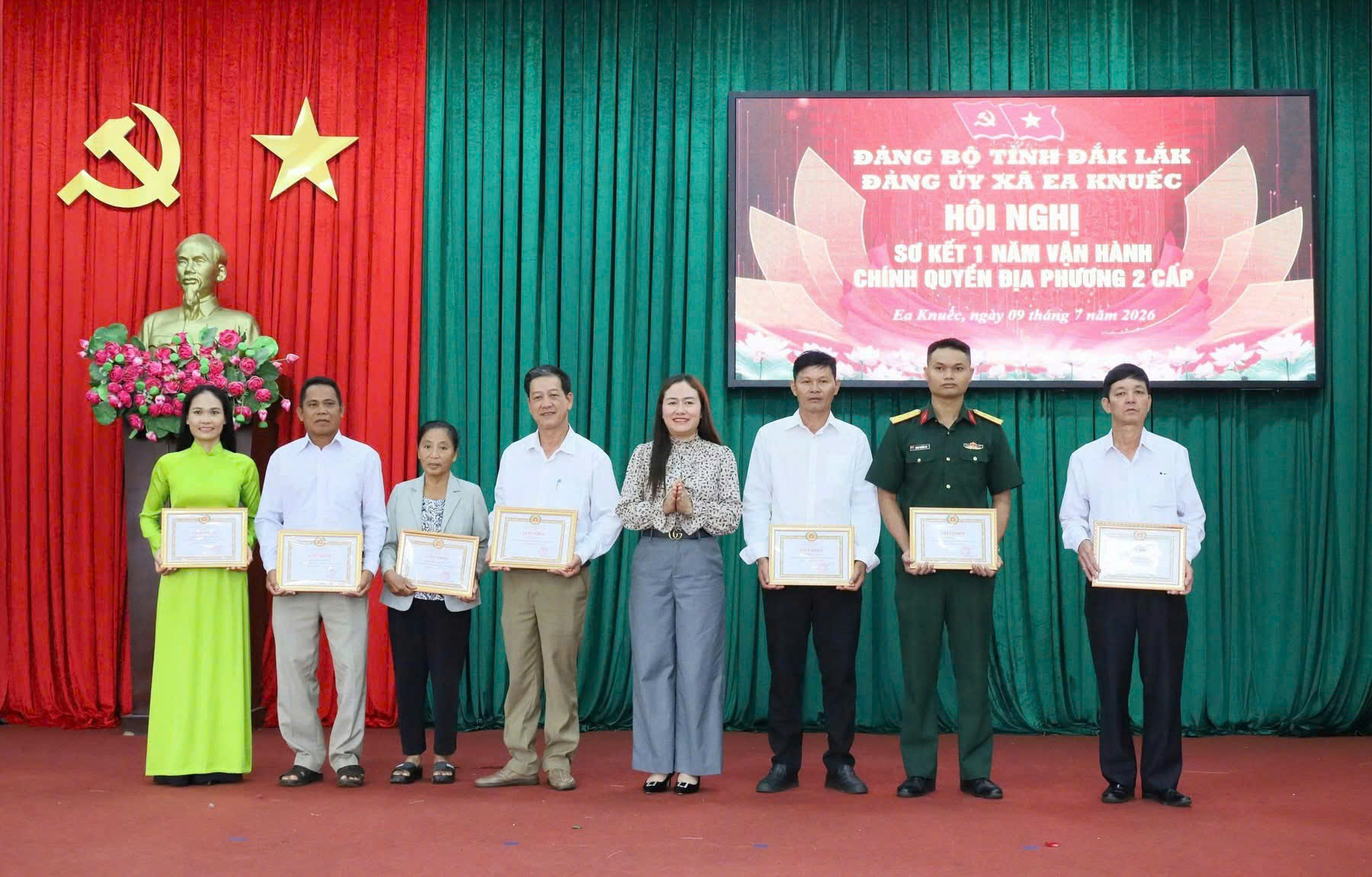 Xã Ea Knuếc: Sơ kết 1 năm vận mô hình chính quyền hai cấp và sơ kết 6 tháng đầu năm 2026